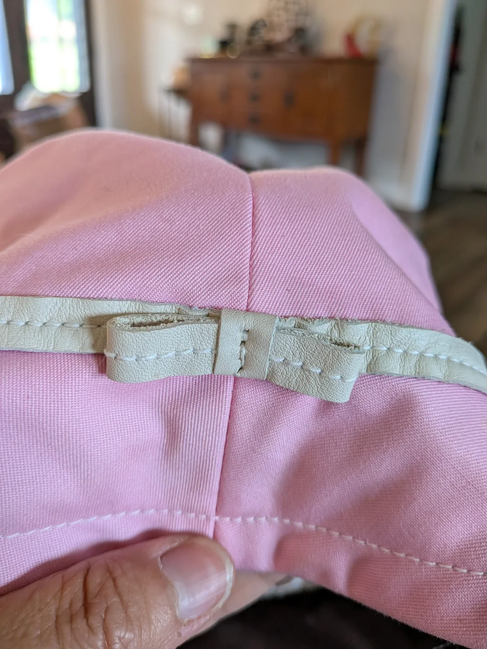 Coach Vintage Pink Bucket Hat With Leather Trim - Picture 7 of 9